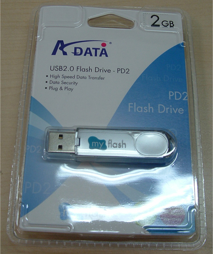 2 GB Memory USB Flash Drive.